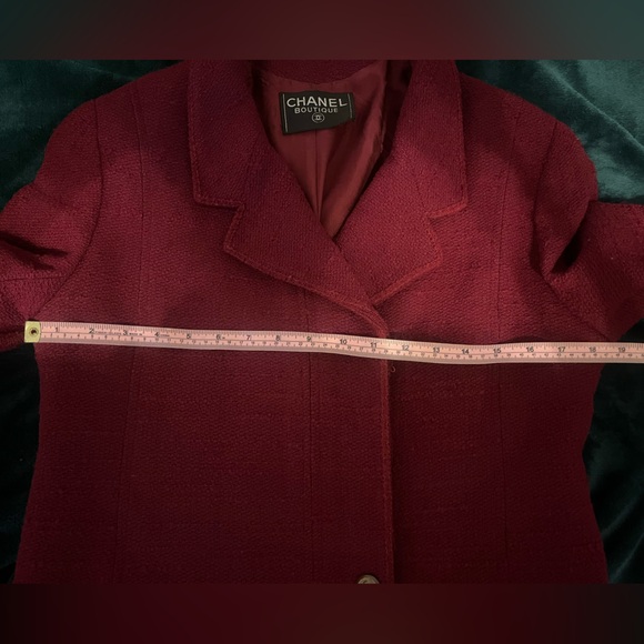 Chanel Burgundy Blazer Jacket - Picture 12 of 16